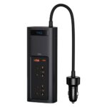 Inverter Αυτοκινήτου Baseus 12V σε 220V & Διπλή Έξοδο USB A, USB C 150W BS-CI15-02 Μαύρο