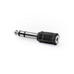 Αντάπτορας Nedis 3.5mm Θηλυκό/6.3mm Αρσενικό Μαύρο