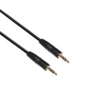Καλώδιο Προέκτασης Ήχου Male 3.5mm/ Male 3.5mm 3m Μαύρο (Ασυσκεύαστο)