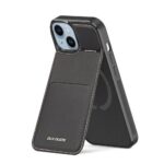 Θήκη Δερμάτινη Dux Ducis Rafi Mag 3 σε 1 MagSafe RFID Blocker Apple iPhone 15 Plus με Stand Μαύρο