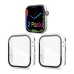 Θήκη PC με Tempered Glass Ahastyle WG56-2 Premium Apple Watch 7/8/9 45mm Διάφανο (2 τεμ.)