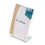 Plexiglass Σταντ Εντύπων με Κλίση Α7 1 Όψης