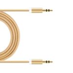 Καλώδιο Ήχου Braided inos 3.5mm/3.5mm 1m Χρυσό