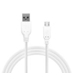 Καλώδιο Σύνδεσης USB 2.0 inos USB A σε Micro USB 1m Λευκό
