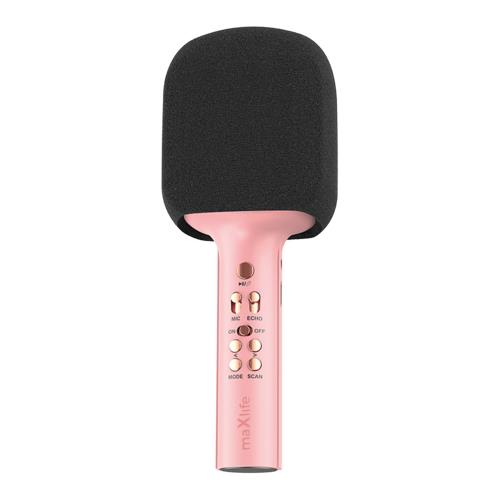 c16b4428398d4ffeb1d9bae3caa58507_500.jpg Ασύρματο Μικρόφωνο Bluetooth Maxlife MXBM-600 με Ηχείο (Karaoke) Ροζ - Image 1
