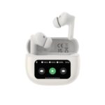 True Wireless Ακουστικά Bluetooth Devia ANC EM405 Pro3 με Οθόνη Λευκό