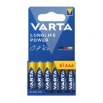 Μπαταρία Alkaline Varta Longlife Power AAA LR03 Plastic Free (6 τεμ.)