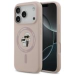 Θήκη Σιλικόνης Karl Lagerfeld Magsafe Apple iPhone 17 Pro Max Ring Karl & Choupette Ροζ