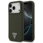 Θήκη Σιλικόνης Guess MagSafe Apple iPhone 17 Pro Max Triangle Logo Χακί