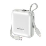 Φορτιστής Ανάγκης Foneng PX115 Mini PD 22.5W 10000mAh με 2 Ενσωματωμένα Καλώδια Χρύσο
