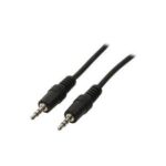 Καλώδιο Ήχου 3.5mm/3.5mm 1.5m Μαύρο (Ασυσκεύαστο)