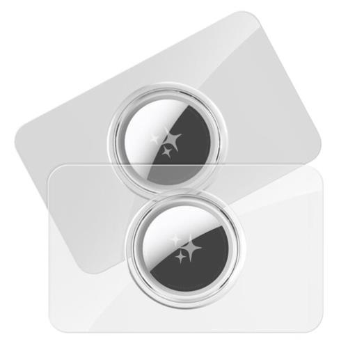 6dddb392510b44fb9e3f5ccd5b22d7d2_500.jpg Θήκη PC Dux Ducis για Apple AirTag Card-Shaped Διάφανο-Μαύρο (2 τεμ.) - Image 1