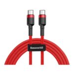 Καλώδιο Σύνδεσης USB 2.0 Baseus Cafule USB C σε USB C Flash PD 60W 2m Κόκκινο