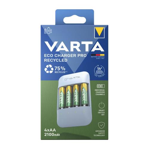 0048dcffdeba4afd880cdc6b1c3fee1b_500.jpg Φορτιστής Μπαταριών Varta Eco Pro Recycled έως 4 Μπαταρίες AA/ AAA + 4 Μπαταρίες AA 2100 mAh - Image 1