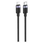 Καλώδιο Σύνδεσης USB 2.0 Foneng X115 Metal Head Braided USB C σε Lightning PD 27W 1m Μαύρο