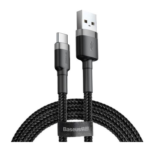 93a0ec898c4d483b8758a9fb31bff348_500.jpg Καλώδιο Σύνδεσης USB 2.0 Baseus Cafule USB A σε USB C 3A 1m Μαύρο-Γκρι - Image 1
