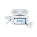 True Wireless Ακουστικά Bluetooth Devia EM062 ANC Pro2 με Οθόνη Λευκό