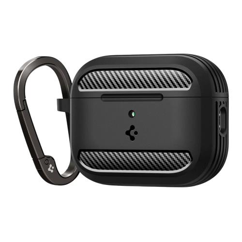 60da099d3c0c4b3598dab0e720ddb5e5_500.jpg Θήκη Σιλικόνης Spigen Rugged Armor Apple AirPods Pro 3 με Γάντζο Μαύρο - Image 1