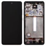 Οθόνη με Touch Screen & Μπροστινή Πρόσοψη Samsung A525F Galaxy A52/ A526B Galaxy A52 5G Μαύρο (Original)