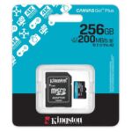 Κάρτα μνήμης Micro SDXC C10 UHS-I U3 Kingston Canvas Select Plus 200MB/s 256GB + 1 ADP