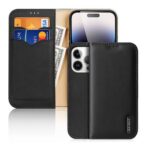Θήκη Δερμάτινη Dux Ducis Hivo RFID Wallet Apple iPhone 15 Pro Max Μαύρο