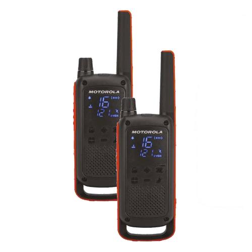 9339b85cb8774f998556359640fe44e6_500.jpg Walkie Talkie Motorola Talkabout T82 & Φορτιστής Μαύρο-Πορτοκαλί (2 τεμ.) - Image 1