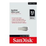USB 3.1 Flash Disk SanDisk Ultra Luxe SDCZ74 USB A 32GB 150MB/s Ασημί