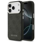 Θήκη PU Guess MagSafe Apple iPhone 17 Pro Hardcase Classic Logo 4G Μαύρο