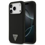 Θήκη Σιλικόνης Guess MagSafe Apple iPhone 17 Pro Max Triangle Logo Μαύρο