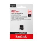 USB 3.2 Flash Disk SanDisk Ultra Fit SDCZ430 USB A 64GB 300MB/s Μαύρο