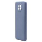 Θήκη Liquid Silicon inos Xiaomi Redmi Note 9T L-Cover Γκρι-Μπλε