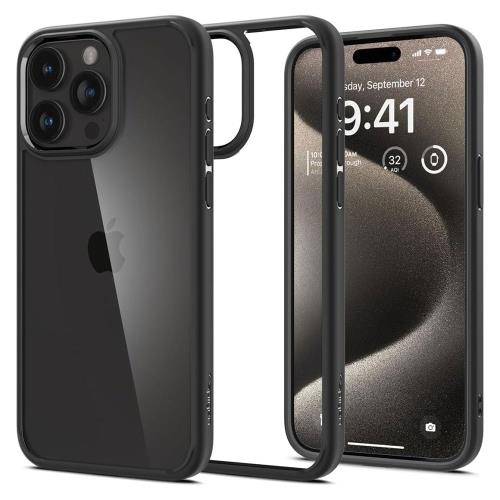 f0074f7e3eba42c387c2859233ef001a_500.jpg Θήκη TPU & PC Spigen Ultra Hybrid Apple iPhone 15 Pro Διάφανο-Μαύρο - Image 1