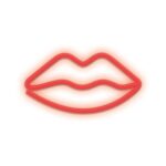 Neon LED Forever Light FLNEO8 LIPS (USB/Μπαταρίας & On/Off) Κόκκινο