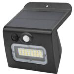 Ηλιακό Φωτιστικό Εξ. Χώρου LED GSC Egoda Bulkhead 3W 350lm CCT IP65 με Αισθητήρα Κίνησης & Νυκτός Μαύρο