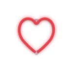 Neon LED Forever Light LNEO7 HEART (USB/Μπαταρίας & On/Off) Κόκκινο