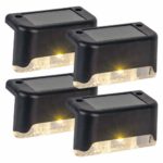 Ηλιακό Φωτιστικό Εξ. Χώρου LED Homepluss Berevo 0.06W 100 mAh 1lm με Αισθητήρα Φωτός για Σκαλιά/ Κάγκελα Μάυρο (4 τεμ.)