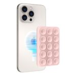 Βάση Στήριξης με Βεντούζα Magnetic Ahastyle PT-CY202 για Smartphones Ροζ