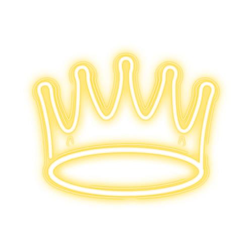 Neon Plexi Neolia NNE12 CROWN (USB, On/Off & Dimmer) Θερμό Λευκό