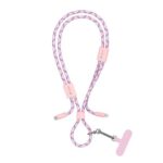 Καλώδιο Σύνδεσης USB 2.0 Woven Adjustable Lanyard Devia EC429 USB C σε Lightning PD 27W 1.6m Cable Pro5 Ροζ