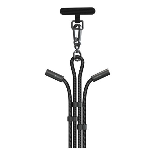 Καλώδιο Σύνδεσης USB 2.0 Woven Adjustable Lanyard Devia EC658 USB C σε Lightning PD 27W 0.3m Extreme Μαύρο