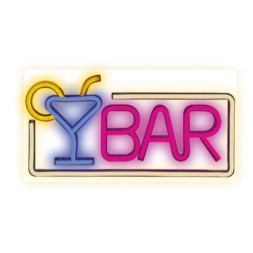 Neon Plexi Forever Light FPNE01X BAR (USB, On/Off & Dimmer) Πολύχρωμο