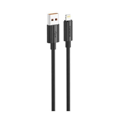 Καλώδιο Σύνδεσης USB 2.0 Foneng XS07 USB A σε Lightning 12W 2.4Α 1.2m Μαύρο