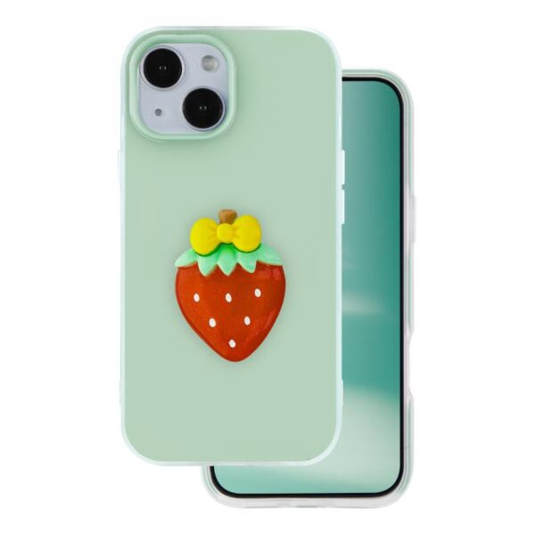 Θήκη TPU & PC inos Apple iPhone 12/ 12 Pro Fresh Pop Strawberry Φυστικί
