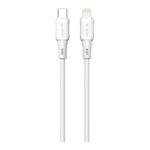 Καλώδιο Σύνδεσης USB 2.0 Devia EC631 USB C σε Lightning 3A 27W Silicone Pro3 1m Λευκό