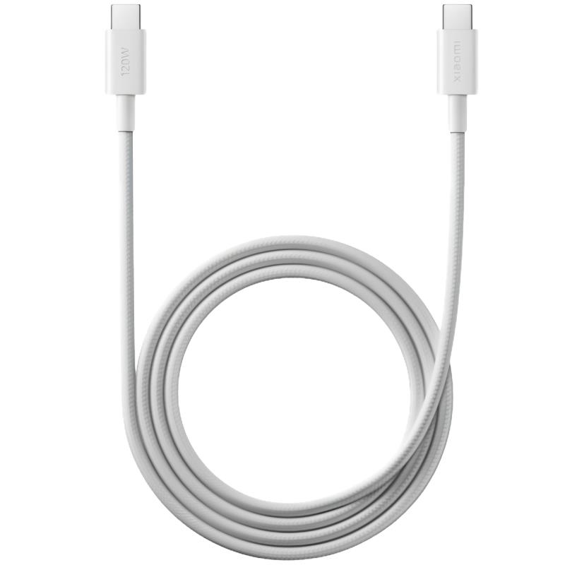 8ad96546f6c6404197da7f52d9b4c7ef_original.jpg Καλώδιο Σύνδεσης USB 2.0 Xiaomi BHR087KGL Braided USB C σε USB C 120W 6A 1m Λευκό