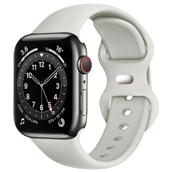 Λουράκι Σιλικόνης για Apple Watch 42/ 44/ 45/ 46/ 49mm Γκρι (Ασυσκεύαστο)