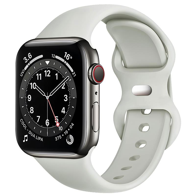 Λουράκι Σιλικόνης για Apple Watch 42/ 44/ 45/ 46/ 49mm Γκρι (Ασυσκεύαστο)