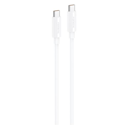 0e0206e683424f63abbb1dfc9d7f5856_500.jpg Καλώδιο Σύνδεσης USB 2.0 Foneng XS07 USB C σε USB C 60W 1.2m Λευκό