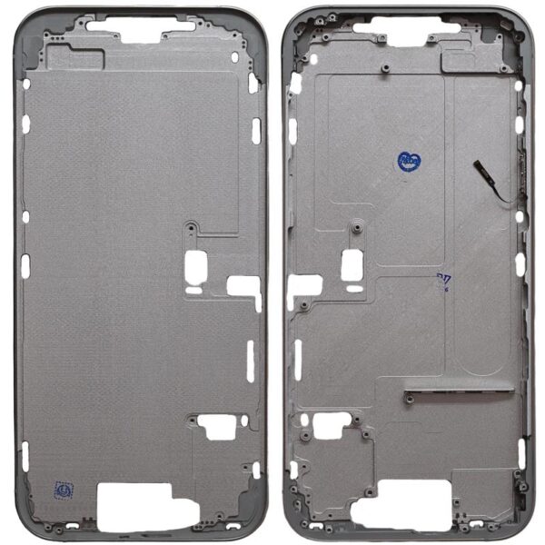Μεσαίο Πλαίσιο Apple iPhone 16 Pro Max 5G με Πλήκτρο Κάμερας Λευκό (OEM)
