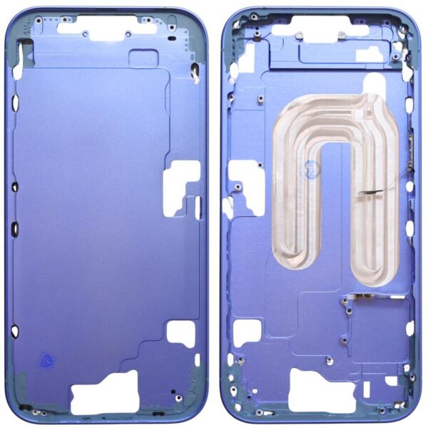Μεσαίο Πλαίσιο Apple iPhone 16 5G με Πλήκτρο Κάμερας Ultramarine (OEM)